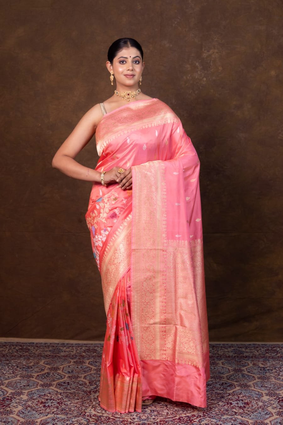 Pure Banarasi Silk Katan kadhuwa saree handloom estate designer saree