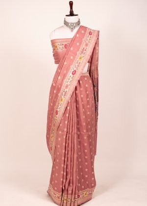 Pure Banarasi Tussar Khaddi Georgette Saree