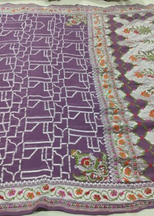 Pure Banarasi chiffon khaddi georgette saree