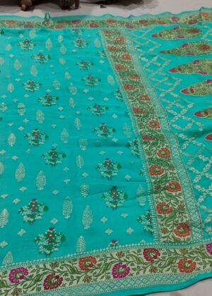 Pure Banarasi chiffon khaddi georgette saree