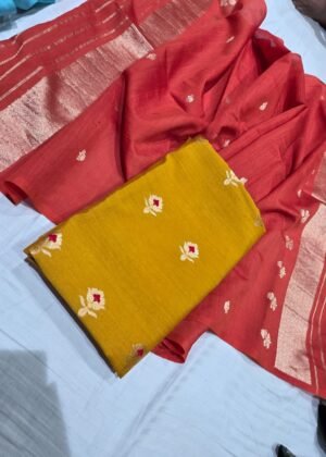 Pura banarasi suit dupatta munga 3 ps