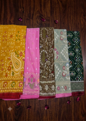 Pure Banarasi cotton jaamdhni saree