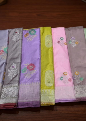 Pura banarasi Silk katan kadhuwa ektara sarees handlooms