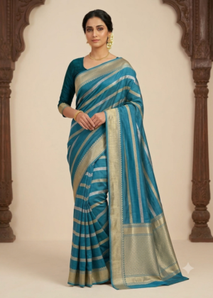 Pure Banarasi Khaddi Georgette Kadhuwa Saree