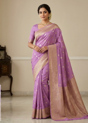 Pure Banarasi Khadi Chanderi Saree – Elegant Handwoven Zari Beauty