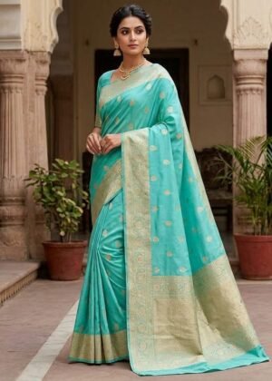 Pure Banarasi Silk Katan Kadhuwa Saree