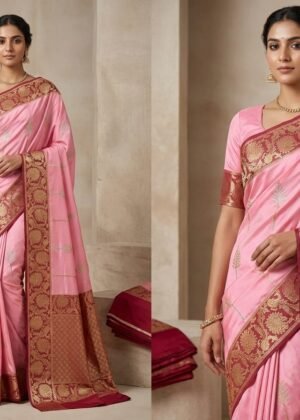 Pure Banarasi Silk Katan Kadhuwa Saree